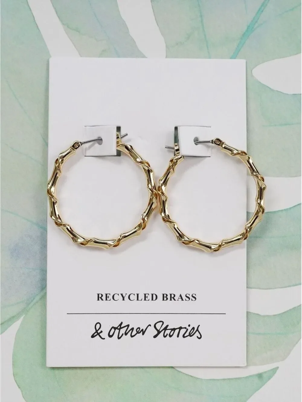 & Other Stories Twisted Hoop Earrings